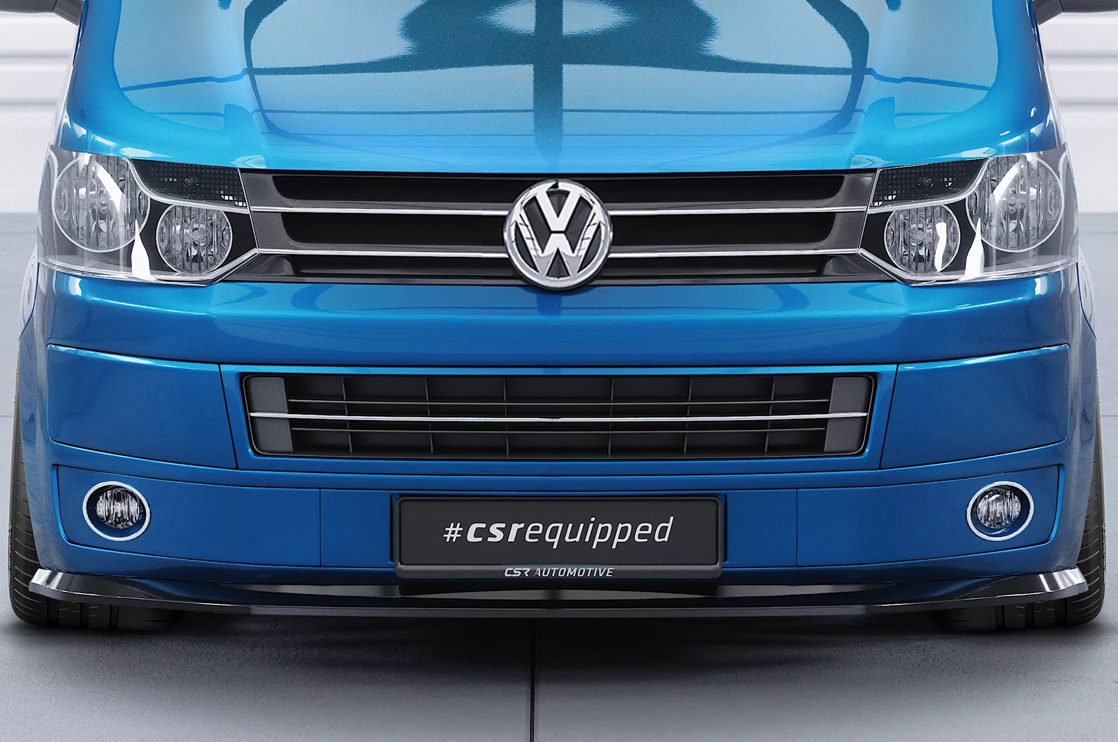 Cup-Spoilerlippe mit ABE für VW T5 CSL465 Strukturiert (schwarz matt)