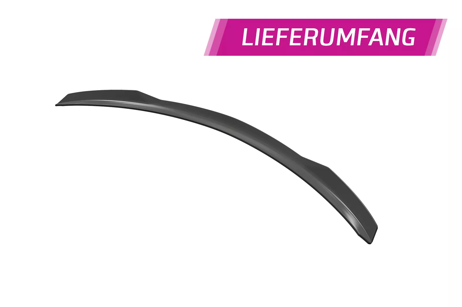 Heckflügel mit ABE für Mercedes Benz C-Klasse W205 HF813 Schwarz Strukturiert