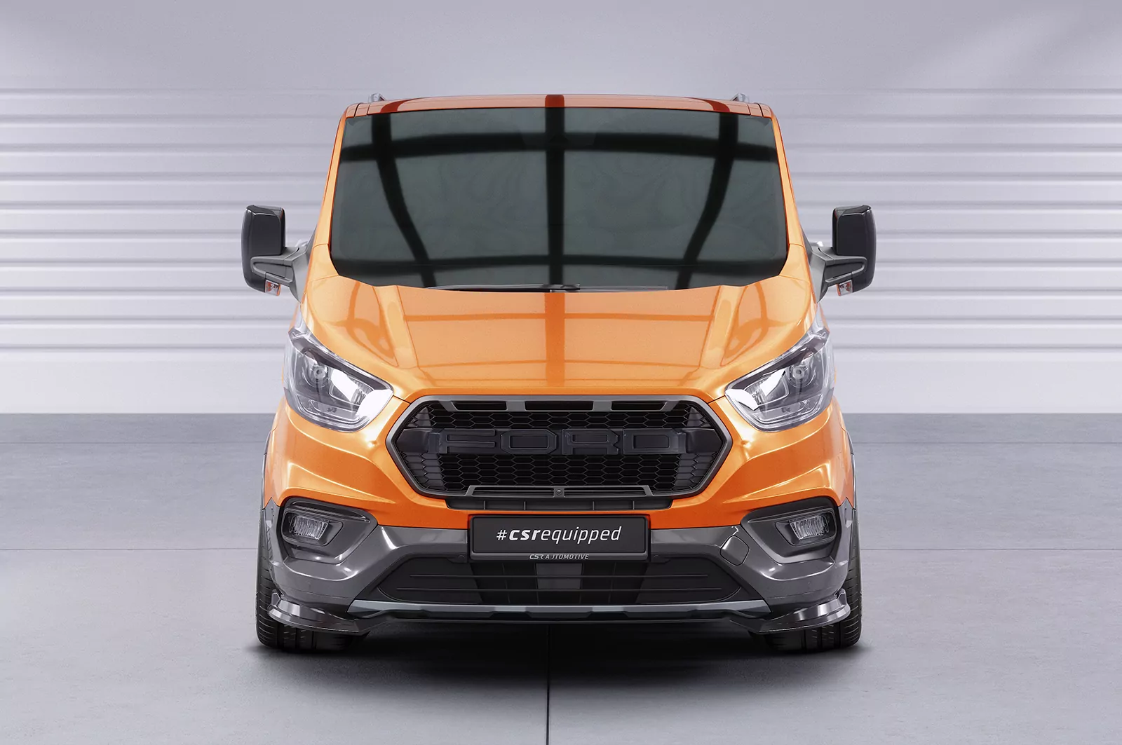 Cup-Spoilerlippe mit ABE für Ford Tourneo Custom Active CSL762 Schwarz Strukturiert