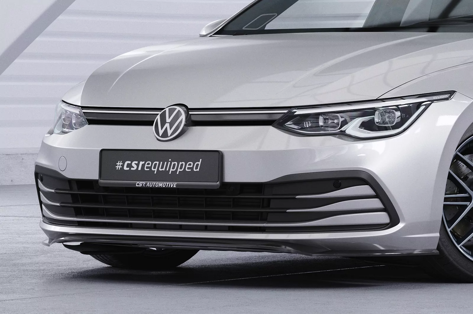 Cup-Spoilerlippe mit ABE für VW Golf 8 (Typ CD) CSL428 Strukturiert (schwarz matt)