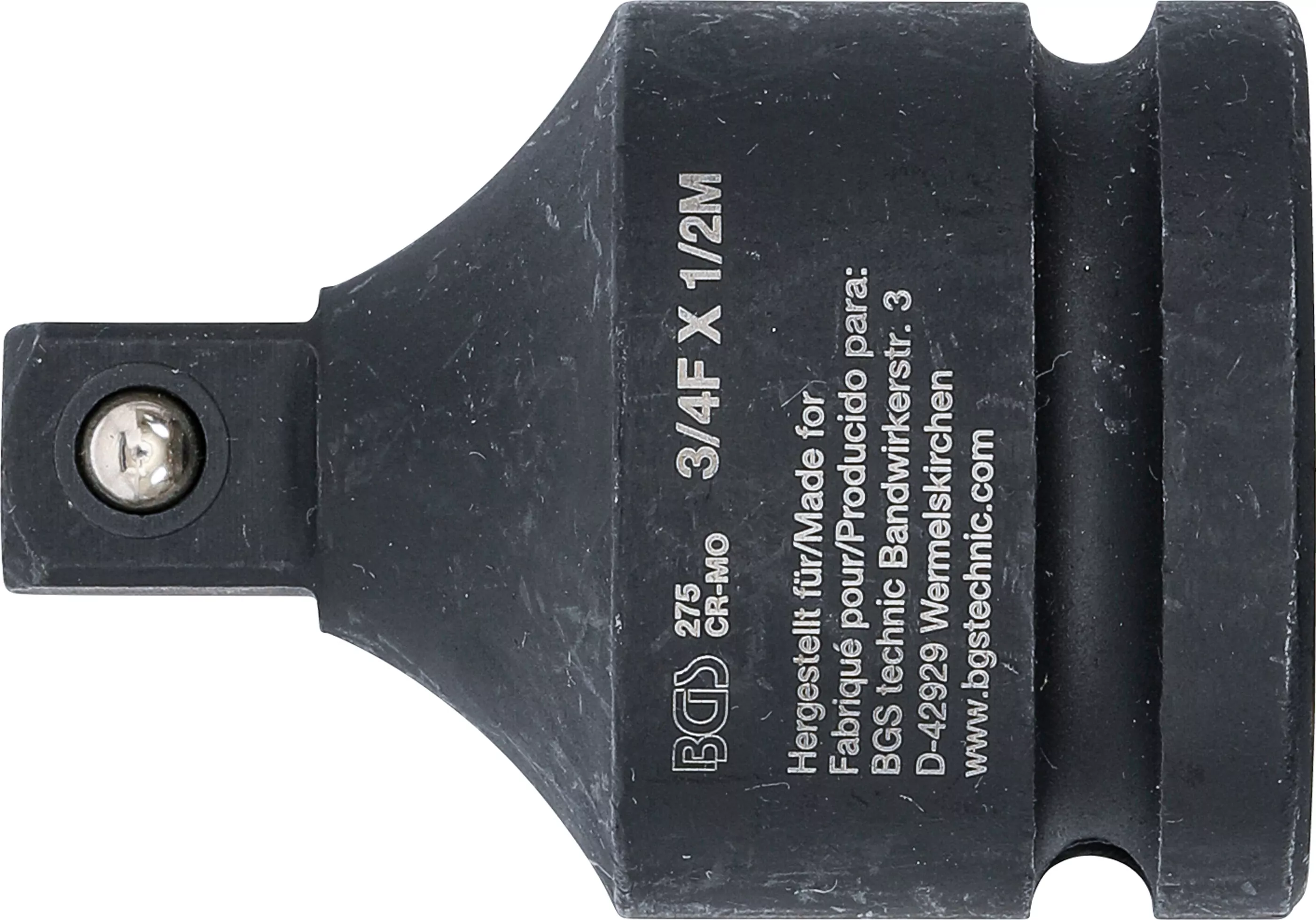 Kraft-Steckschlüssel-Adapter | Innenvierkant 20 mm (3/4") - Außenvierkant 12,5 mm (1/2")