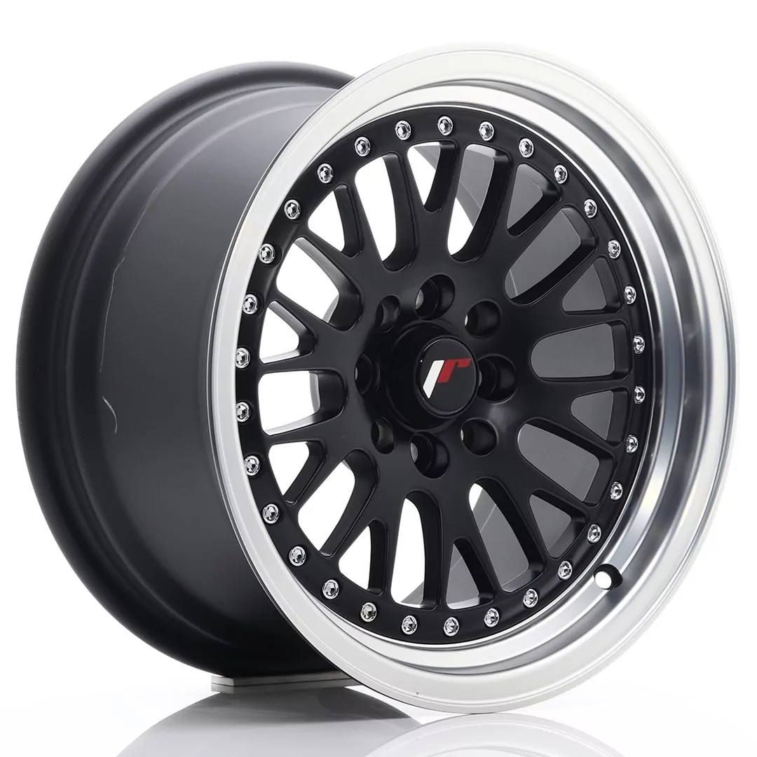 Japan Racing JR10 15x8 ET20 4x100/108 Black Flat Machined