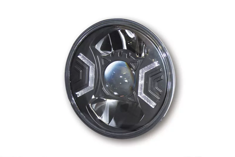 HIGHSIDER pro 7 Zoll Hauptscheinwerfereinsatz Typ 2 LED Schwarz E-Geprüft (1Stck)