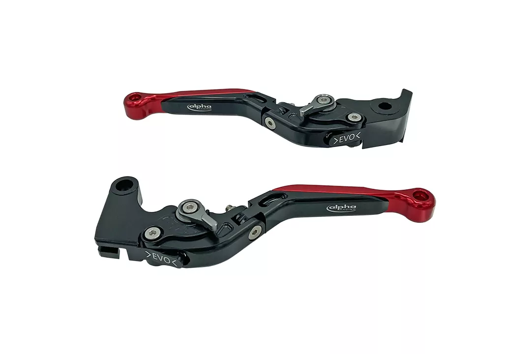 Farbiges Endstück für Hebel EVO by ALPHA RACING Aluminium rot