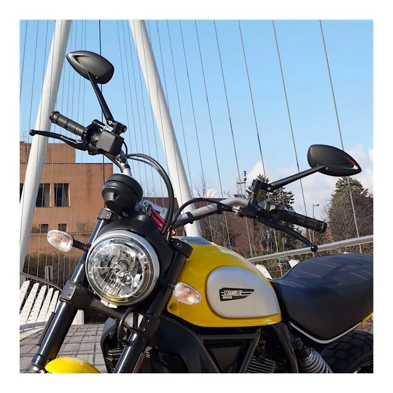 FAR Lenkerspiegel Viper Machete CNC | 7654 7655 | E-geprüft | M8, M10x1.25