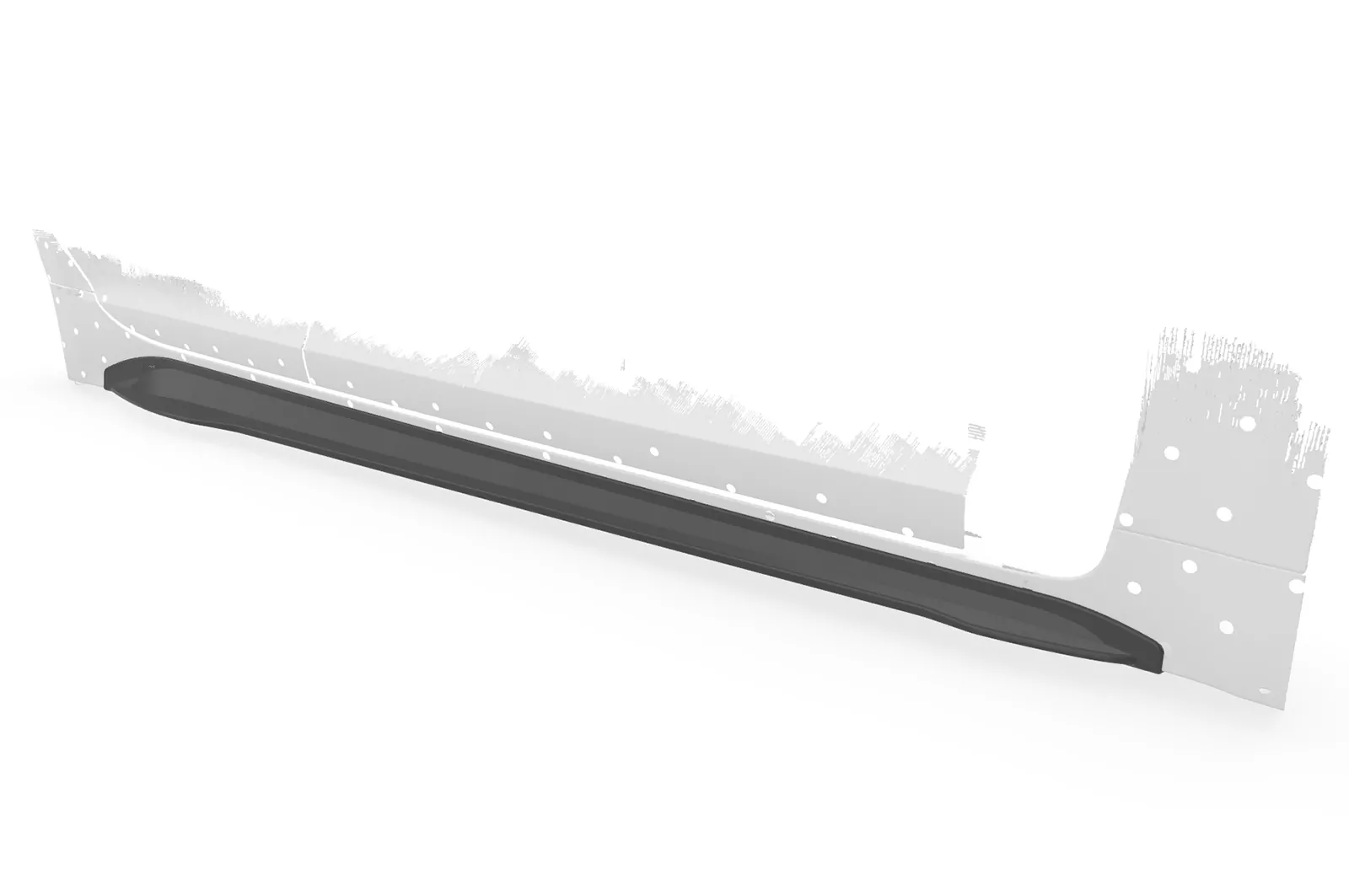 Seitenschweller für Kia Stinger GT SS509 Schwarz Strukturiert