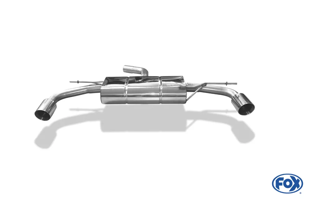 VW Golf VI - GTI-Optik  Endschalldämpfer rechts/links - 1x90 Typ 25 rechts/links  GTI-Optik - Passend an die originale Golf 6 GTI-Stoßstange