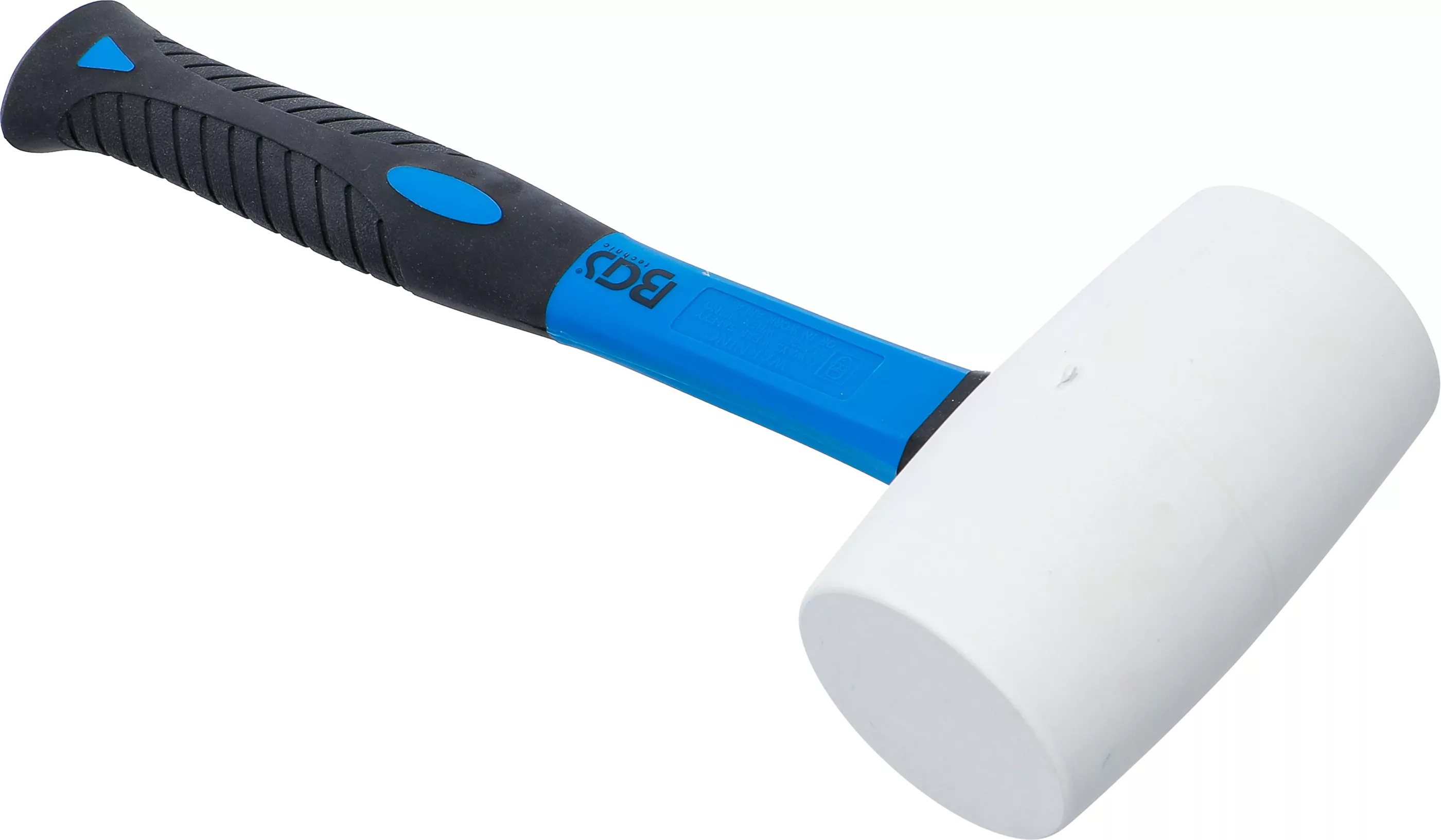 Gummihammer | Fiberglasstiel | weißer Kopf | Ø 64 mm | 750 g