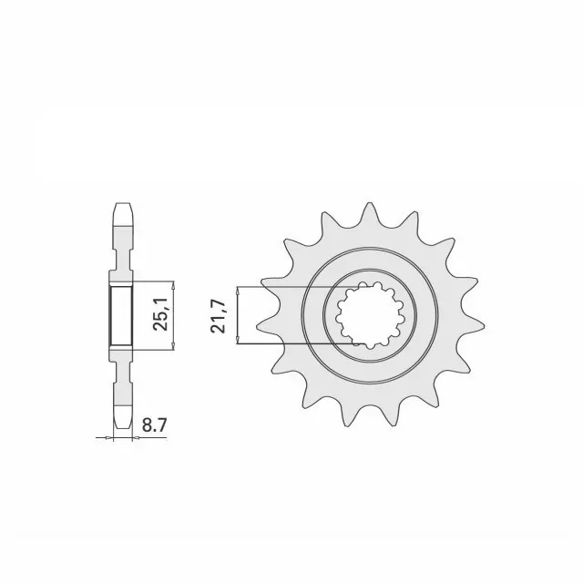 EK-Chain Kettensatz 525 MVXZ-2 für Kawasaki ZX9R ab Modelljahr 2002- Farbe Blau
