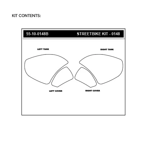 Stompgrip Traction Pad Volcano für Ducati Panigale V4 / R / S / SP / Speciale 18-21 Schwarz