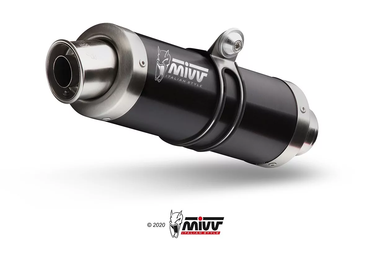 MIVV GP Edelstahl Schwarz Ducati Multistrada 1200 ´10/14