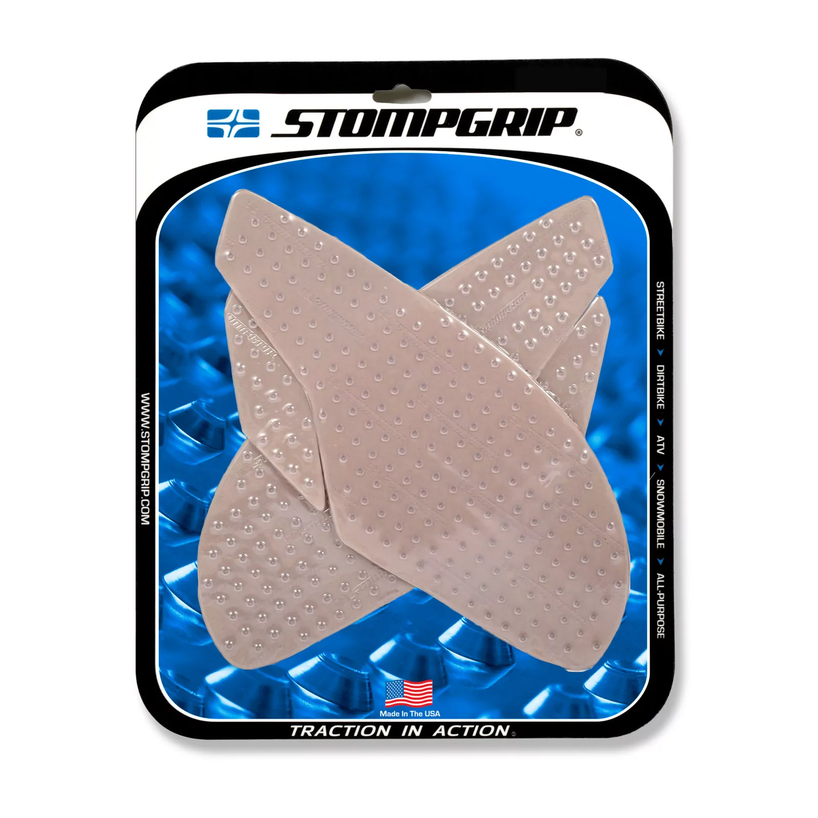 Stompgrip Traction Pad Volcano für Triumph Daytona Moto 2 19-20 Klar