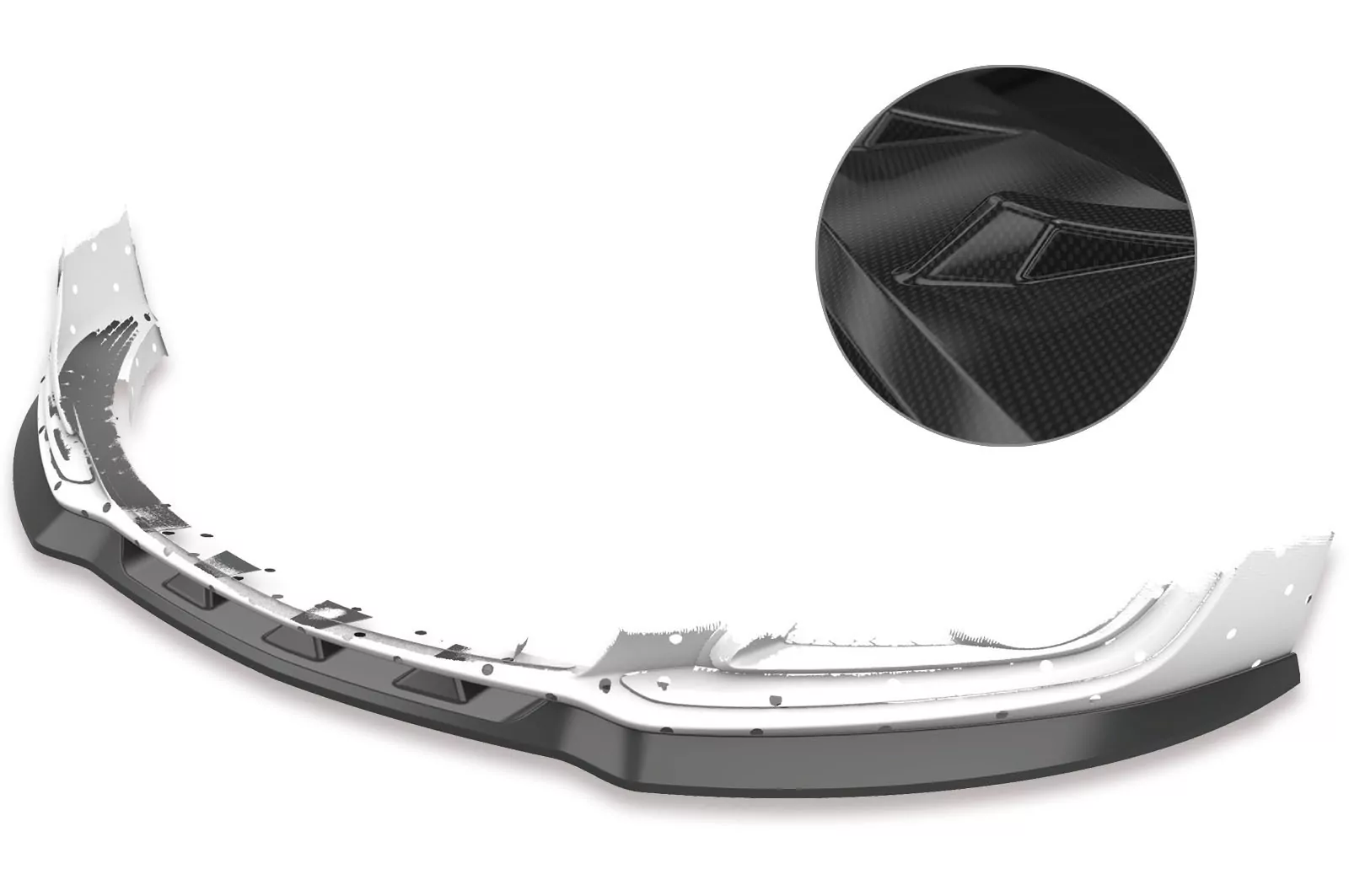 Cup-Spoilerlippe mit ABE für Opel Insignia A CSL432-C Carbon Look Hochglanz