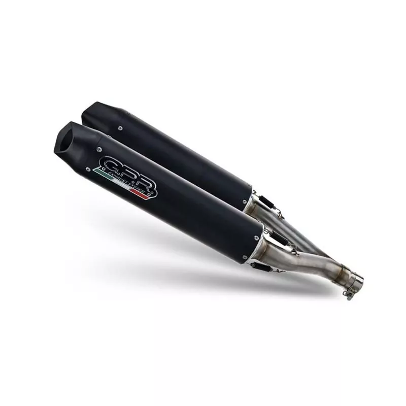 GPR Auspuff Aprilia Shiver 900 2017/20 E4 dual Racing slip-on Auspuff Furore Nero Shiver 900 2017/20 E4