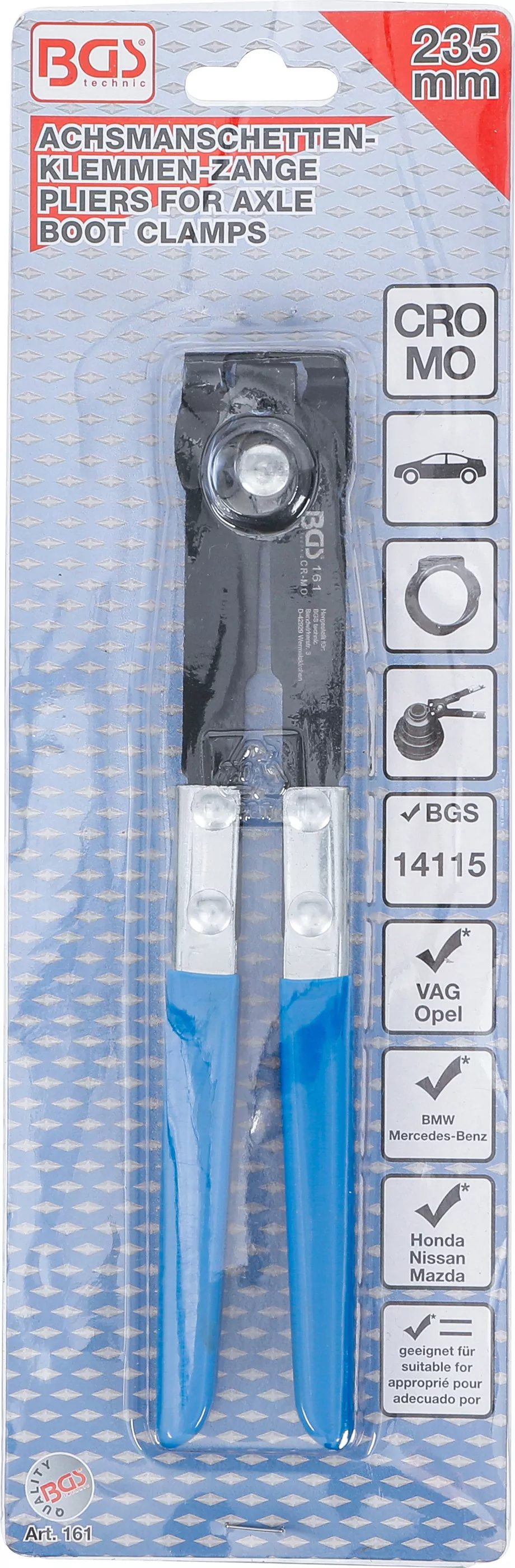 Achsmanschetten-Klemmen-Zange | 235 mm