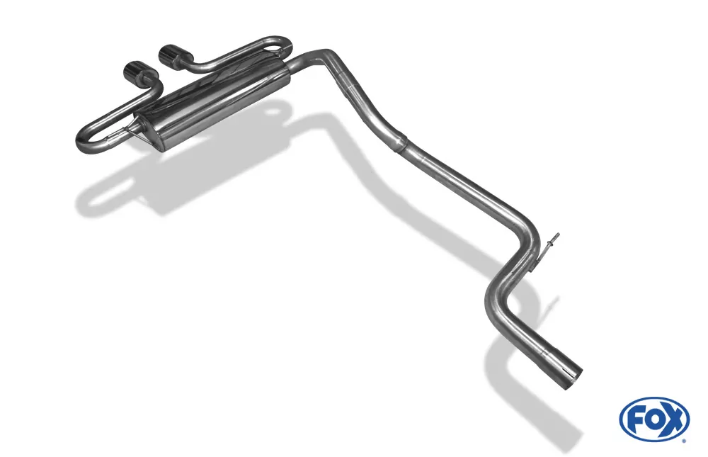 Ford Focus III ST Turnier Diesel  Endschalldämpfer quer Ausgang mittig - 2x115x85 Typ 32 mittig