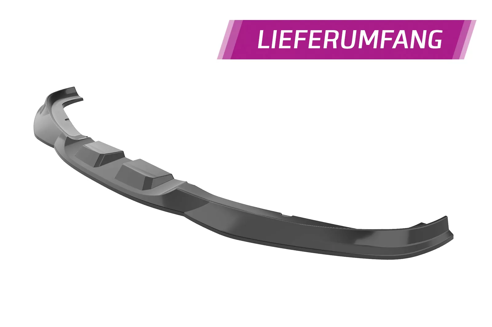 Cup-Spoilerlippe mit ABE für BMW 3er (E90/E91) Limousine und Touring CSL536 Schwarz Strukturiert