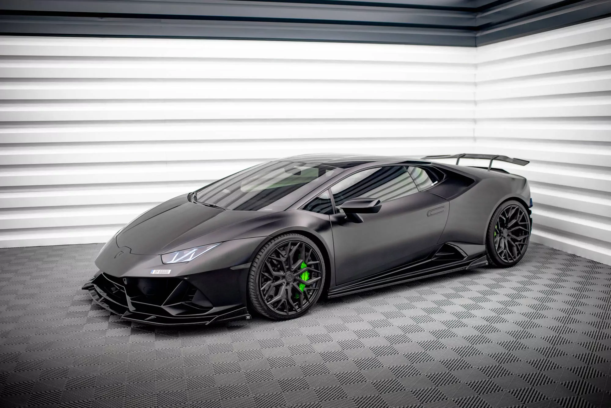 Seitenschweller Ansatz Für Lamborghini Huracan EVO Schwarz Hochglanz