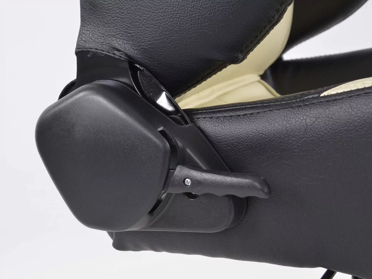 FK Sportsitz Bürodrehstuhl Baltimore schwarz/beige Chefsessel Drehstuhl Bürostuhl