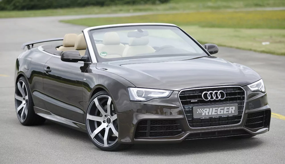 Rieger Spoilerstoßstange für Audi A5 (B8/B81) - Sportback 10.11-06.16 (ab Facelift) carbon optik