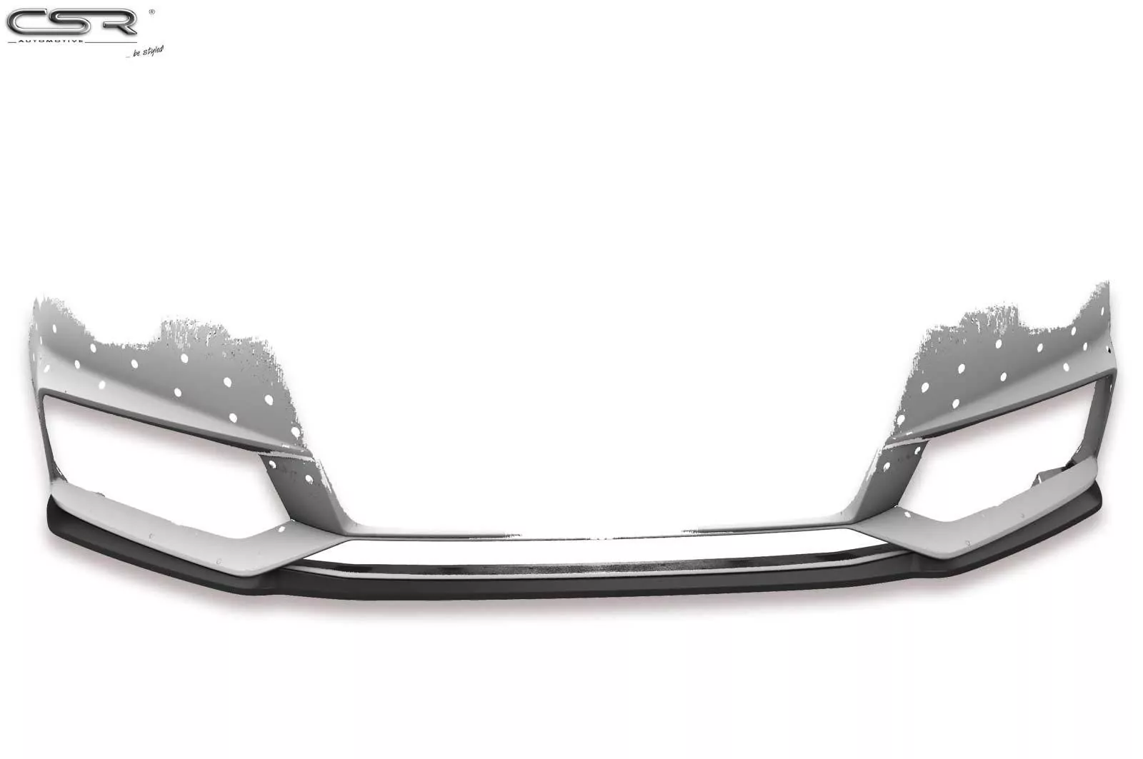 Cup-Spoilerlippe mit ABE für Audi A4 B9 8W S-Line / S4 B9 8W CSL377-M Carbon Look (matt)