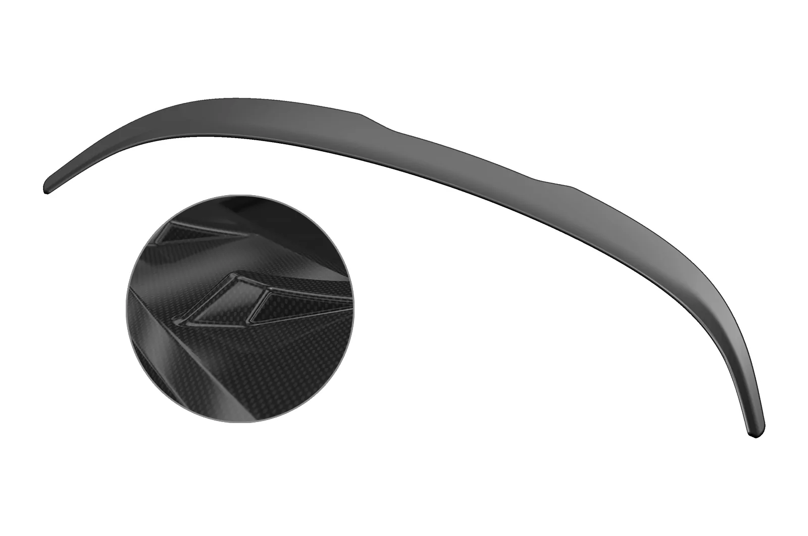 Heckflügel mit ABE für VW Scirocco III R / R-Line HF657-C Carbon Look Hochglanz