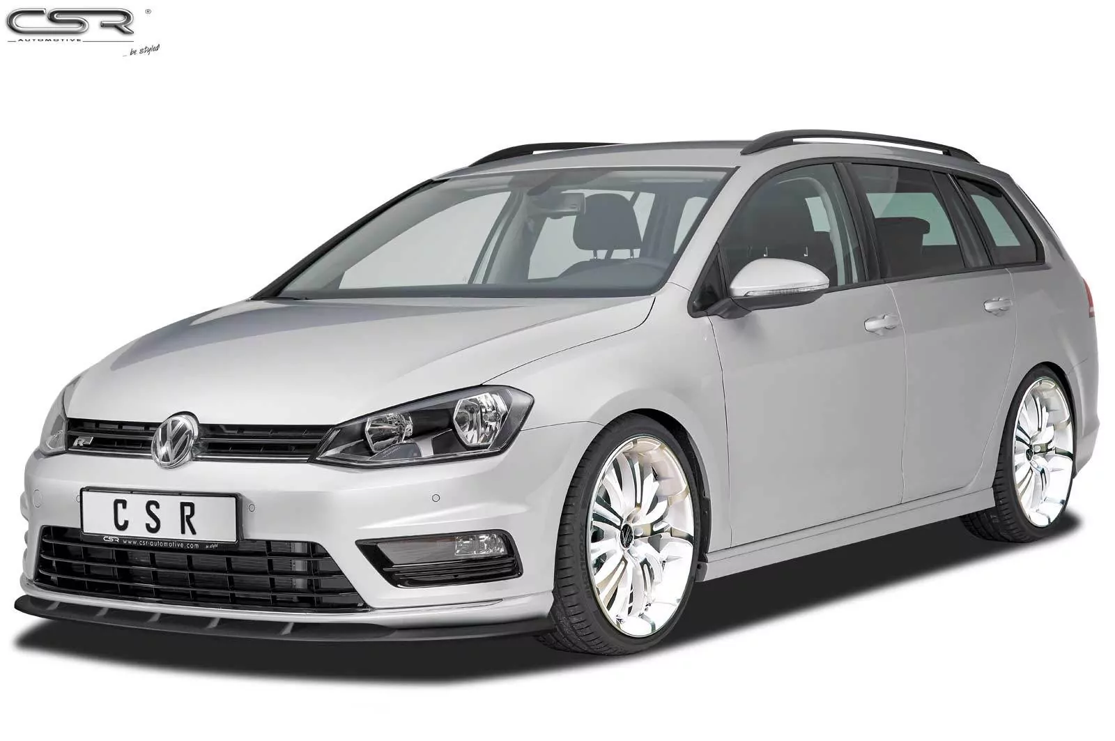 Cup-Spoilerlippe mit ABE für VW Golf 7 R-Line CSL333-M Carbon Look (matt)