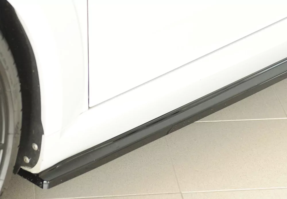 Rieger Seitenschweller links ansatz (ca. 19mm) glanz schwarz für Audi TTS (8J-FV/8S) Roadster 07.14-08.18 (bis Facelift)