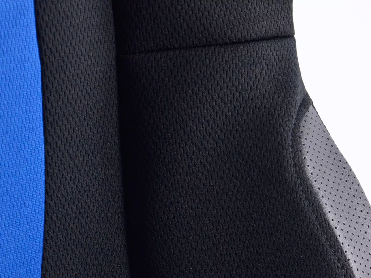 FK Sportsitz Bürodrehstuhl Racecar schwarz/blau Chefsessel Drehstuhl Bürostuhl