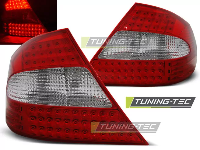 Led Tail Lights Red White Fits Mercedes Clk W209 03-10