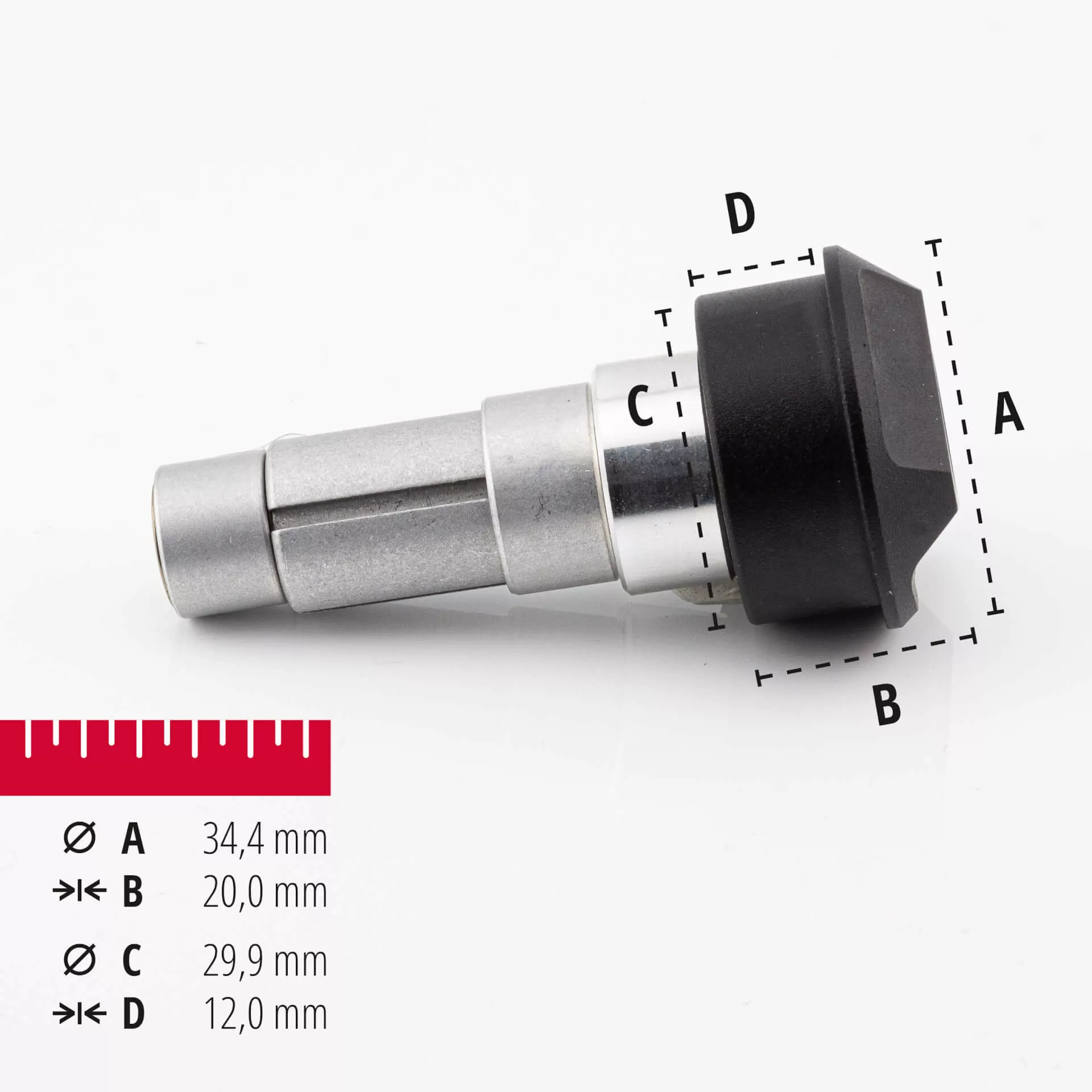 HIGHSIDER pro Tetra Lenkergewichte Schwarz (Paar)