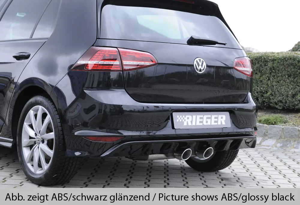 Rieger Heckeinsatz für VW Golf 7 | 3-tür. 10.12-12.16 (bis Facelift) nur für R-Line Heckschürze