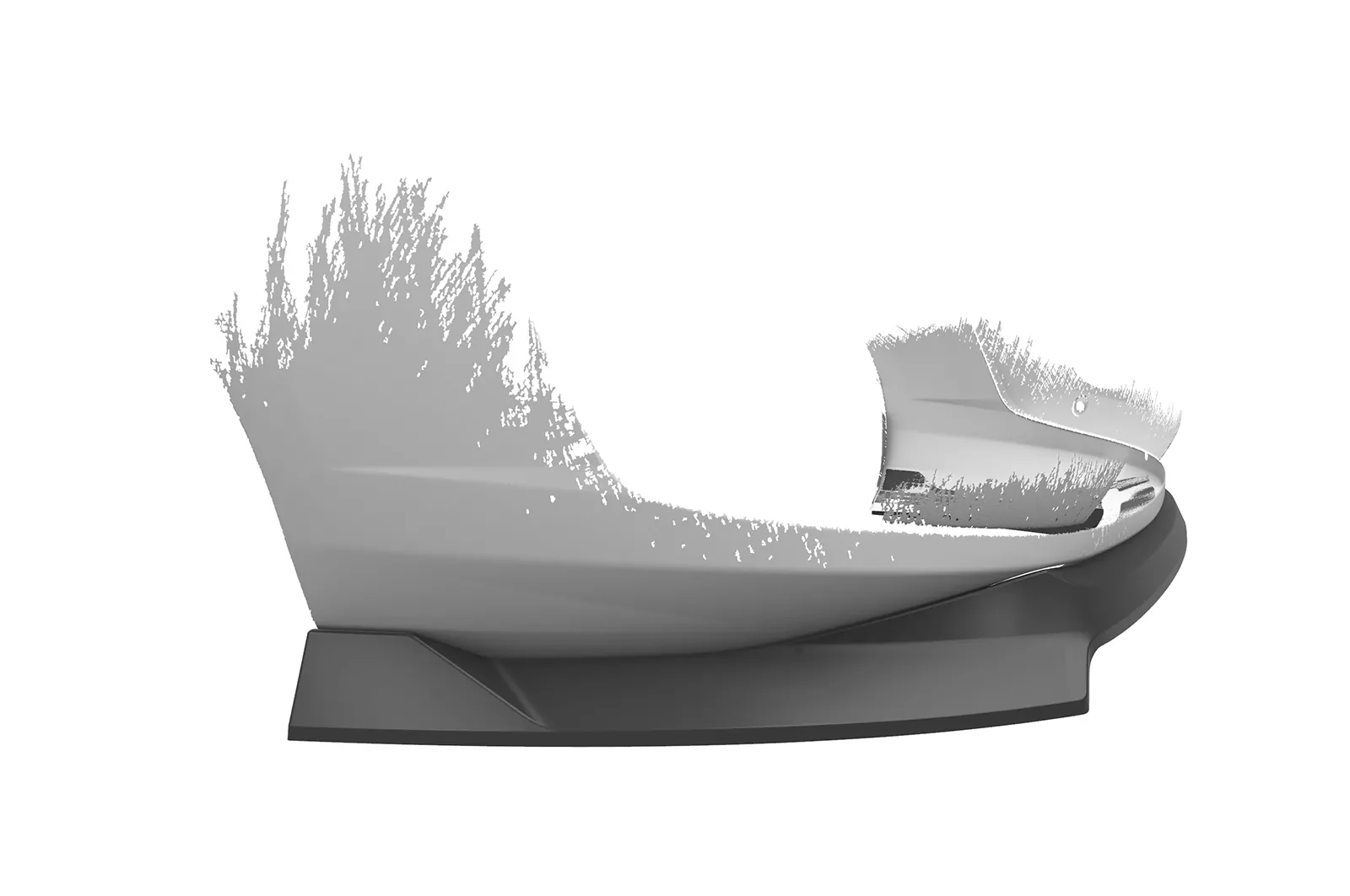 Cup-Spoilerlippe mit ABE für Ford Transit MK7 Custom CSL729 Schwarz Strukturiert