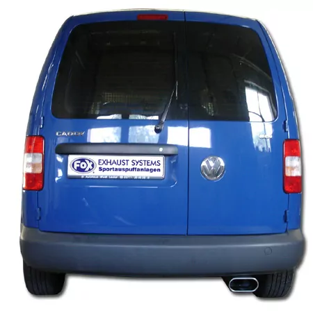 VW Caddy III  Endschalldämpfer einseitig - 160x80 Typ 53