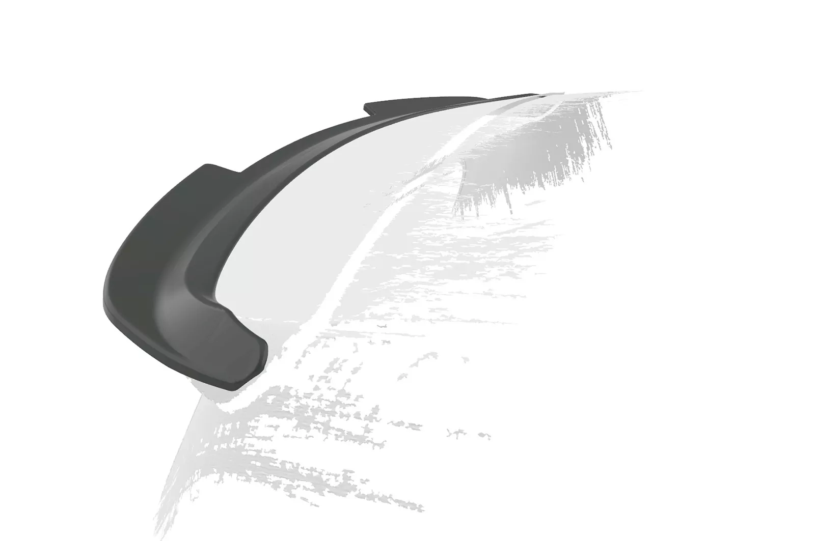 Heckflügel mit ABE für Smart Fortwo 453 Cabrio HF863 Schwarz Strukturiert