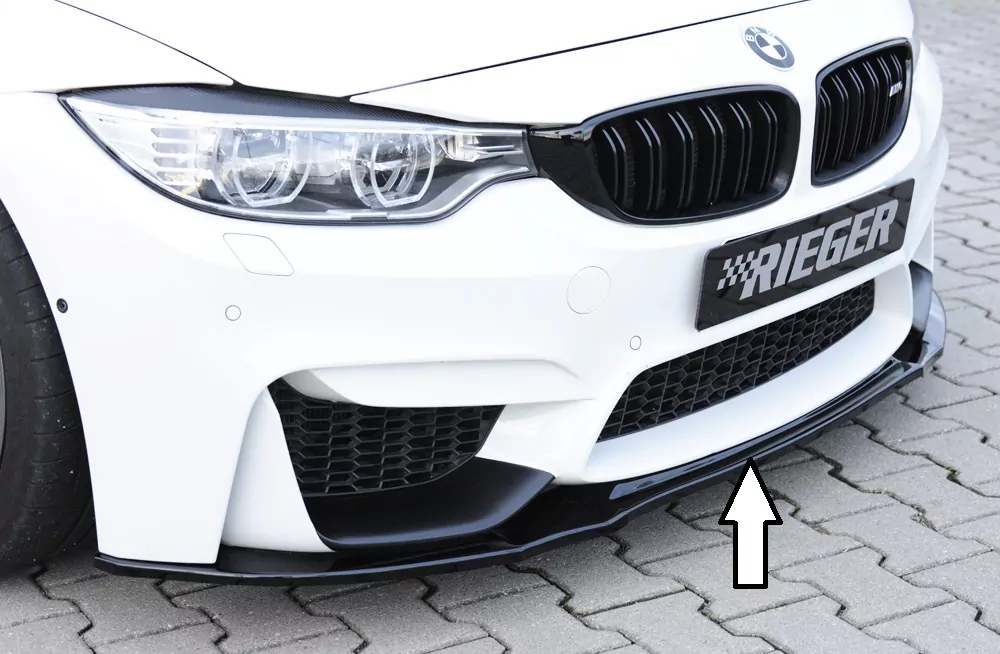 Rieger Spoilerschwert für BMW 4er F82 M4 (M3) | Coupé 01.14- für Frontschürze ohne BMW-Performance Frontaufsatz