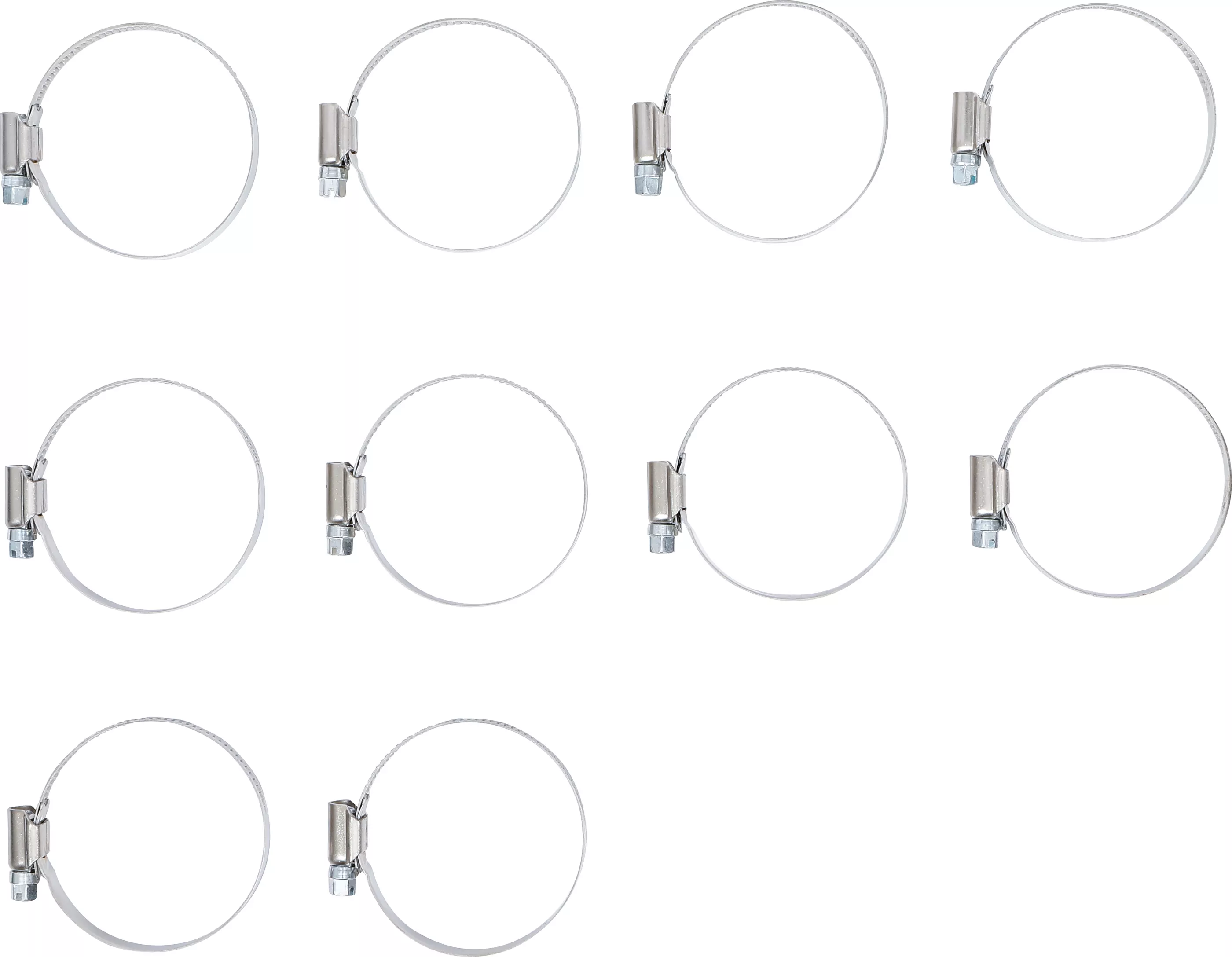 Schlauchklemmen | rostfrei | 40 x 60 mm | 10-tlg.