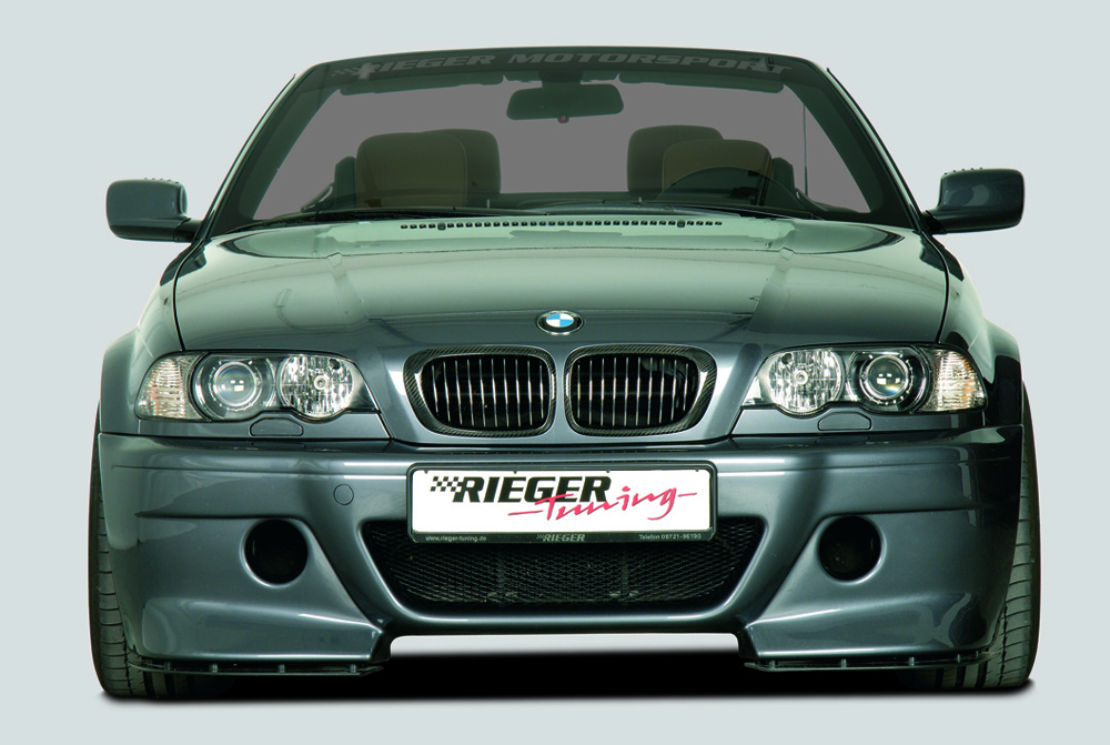 Rieger Spoilerstoßstange CS-Look für BMW 3er E46 - Touring  -> nicht für Coupé und Cabrio carbon optik