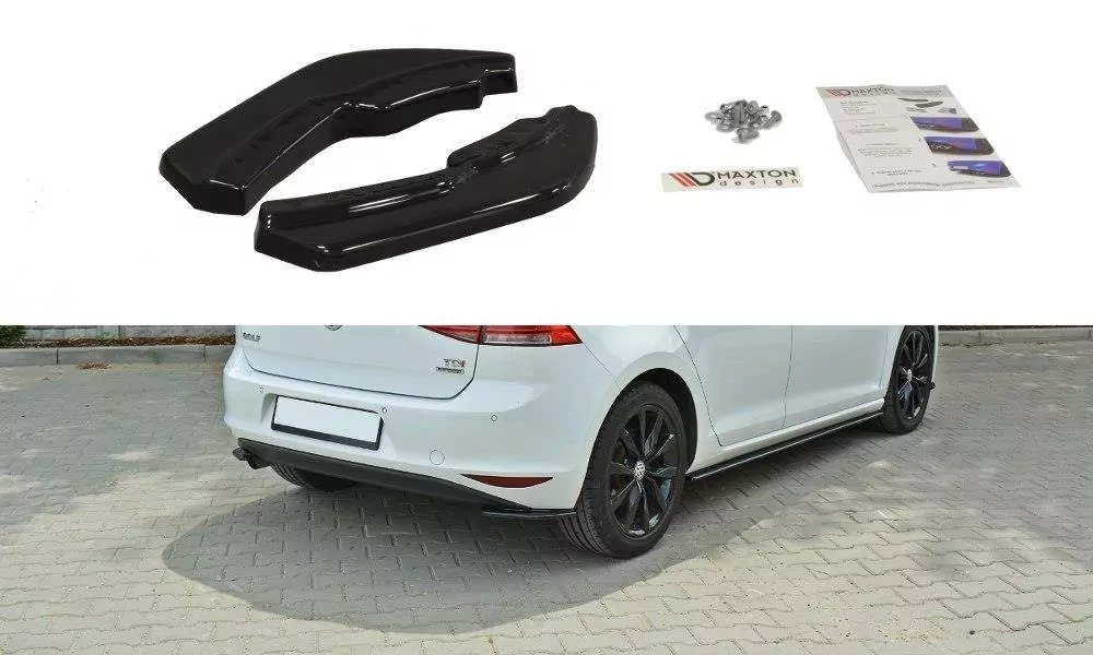 Heck Ansatz Flaps Diffusor Passend Für Diffusor Passend Für VW Golf Mk7 Standard Schwarz Hochglanz Schwarz Hochglanz