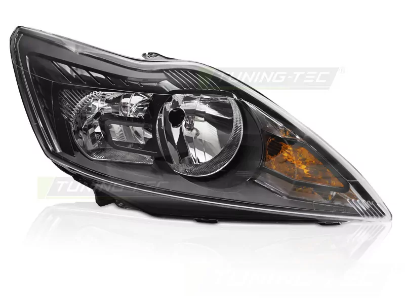 Headlight Black Right Side Tyc Fits  Ford Focus Mk2 08-10
