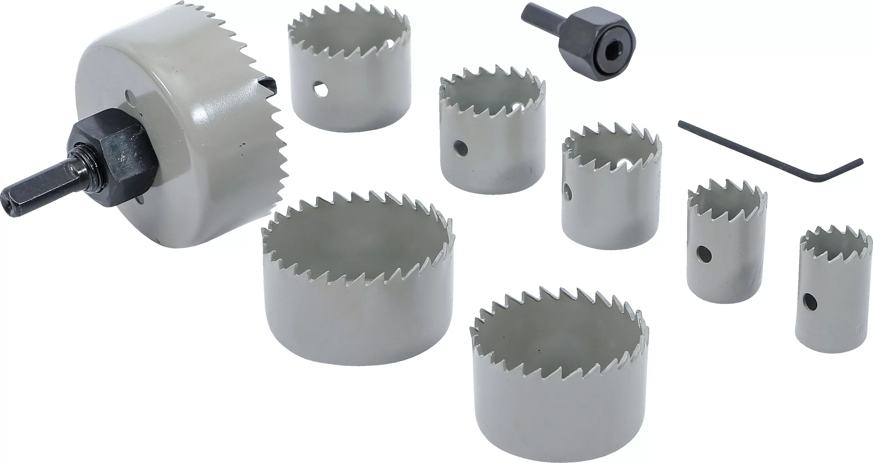 Lochsägen-Satz | Ø 19 - 64 mm | Tiefe 24 mm | 11-tlg.