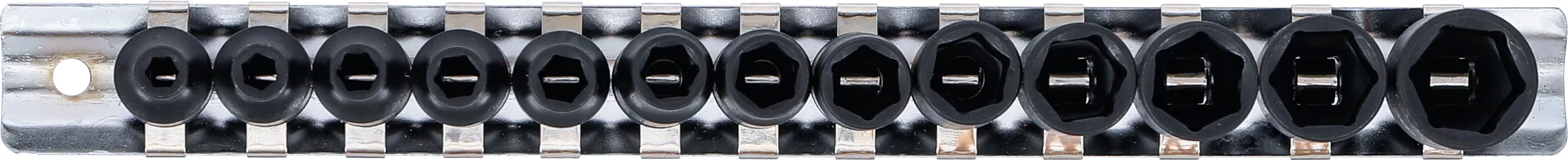 Kraft-Steckschlüssel-Einsatz-Satz Sechskant | Antrieb Innenvierkant 6,3 mm (1/4") | SW 4 - 14 mm | 13-tlg.