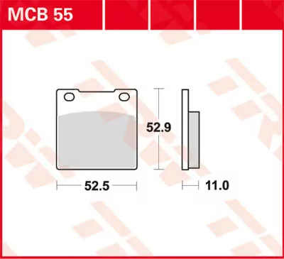 Scheibenbremsbeläge Mcb55