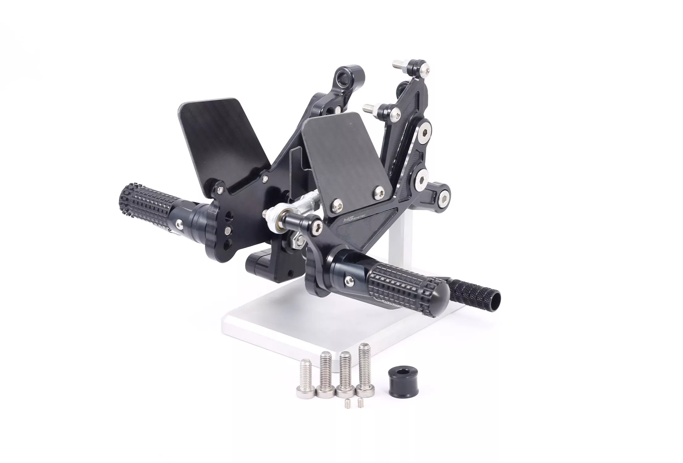 MG Biketec Sportfussrastenanlage / Rastenanlage / Fußrastenanlage mit ABE, gültig in D - A - CH für Ducati Streetfighter V4 / V4 S ab 2020