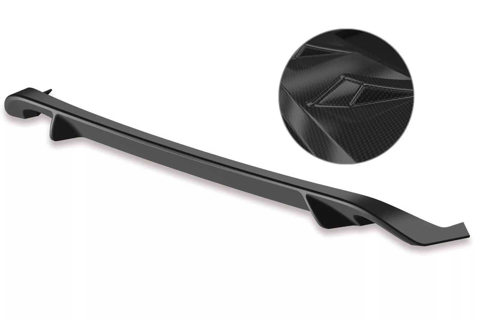 Heckansatz für VW Golf 6 HA044-C Carbon Look Hochglanz