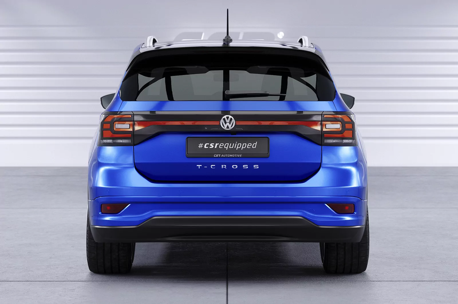 Heckflügel mit ABE für VW T-Cross HF596 Strukturiert (schwarz matt)