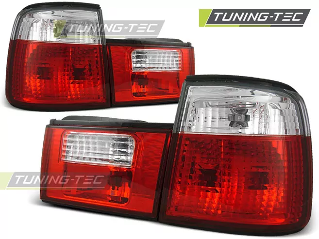 Tail Lights Red White Fits Bmw E34 02.88-12.95