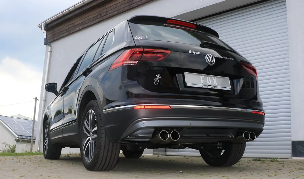 VW Tiguan II Benzin - 4motion  Endschalldämpfer Ausgang rechts/links - 2x90 Typ 12 rechts/links