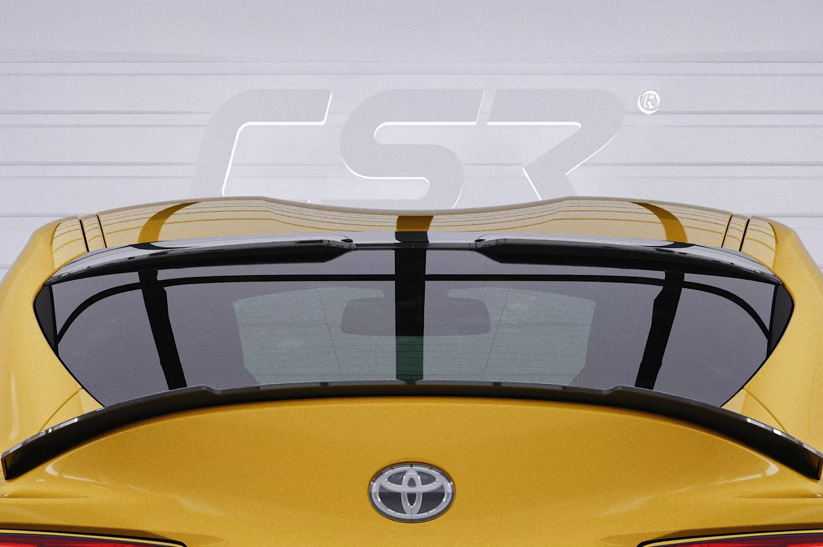 Heckscheibenblende für Toyota GR Supra (A90) HSB085 Schwarz Strukturiert