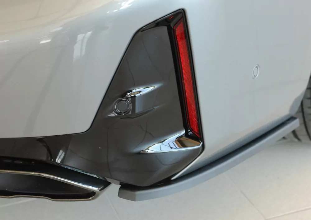 Rieger Heckschürzenansatz seitlich rechts matt schwarz für BMW 3er G21  (G3K) Touring 07.22- (ab Facelift) LCI